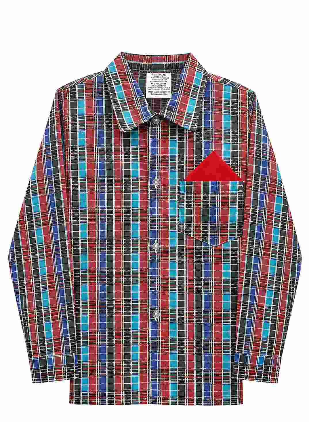 CAMISA JUNINA XADREZ BEBE REF 421
